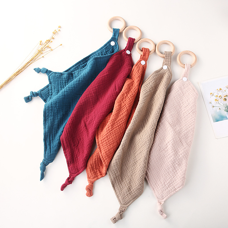 Baby Products Nipples - Noworodek uspokajający ręcznik solidna oddychająca bawełna