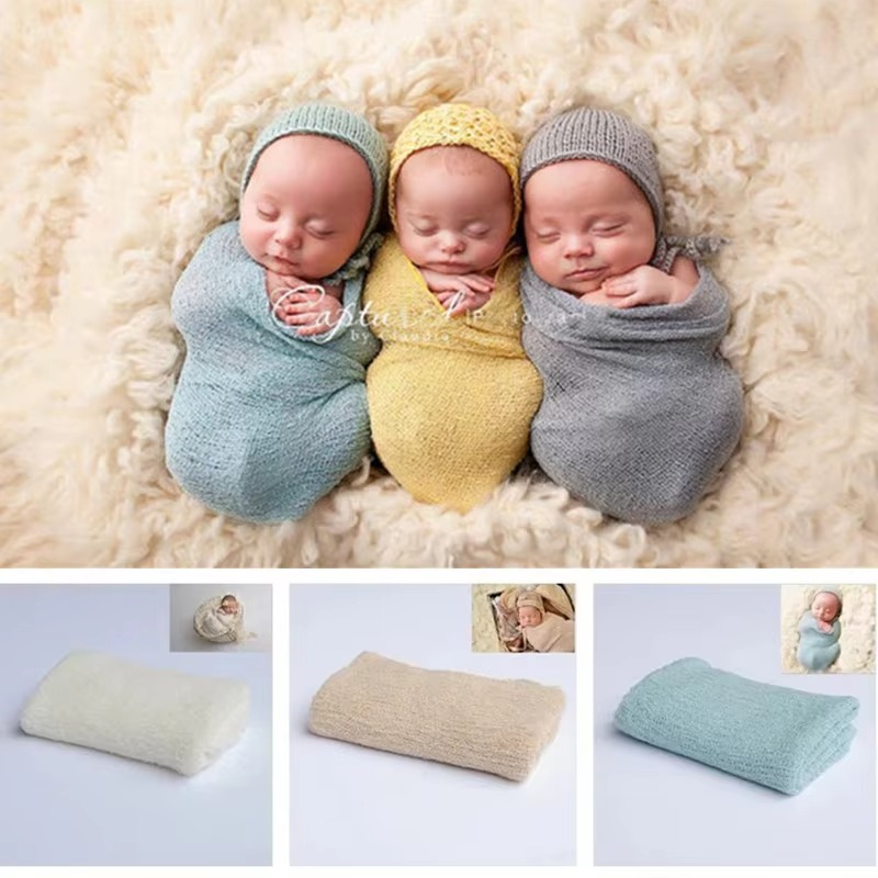 Baby Swaddle Blanket - 40 * 150 cm Noworodkowe rekwizyty
