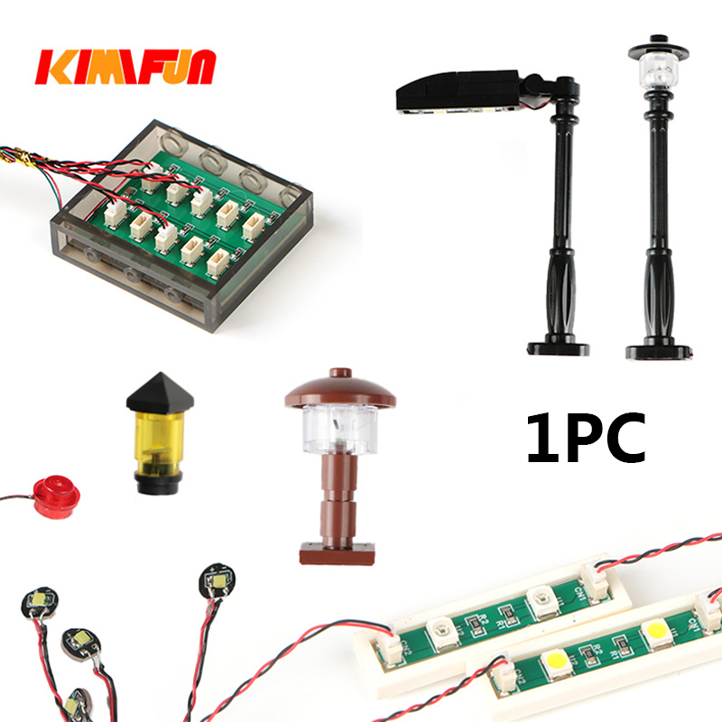 Lego Set City - 1PC DIY 1x4 lampa z klocków