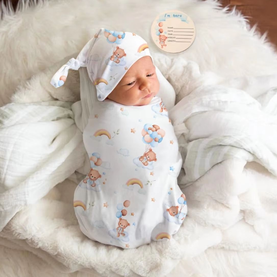 Zestaw otulacza i opaski dla n – Baby Swaddle Blanket recenzja i cena